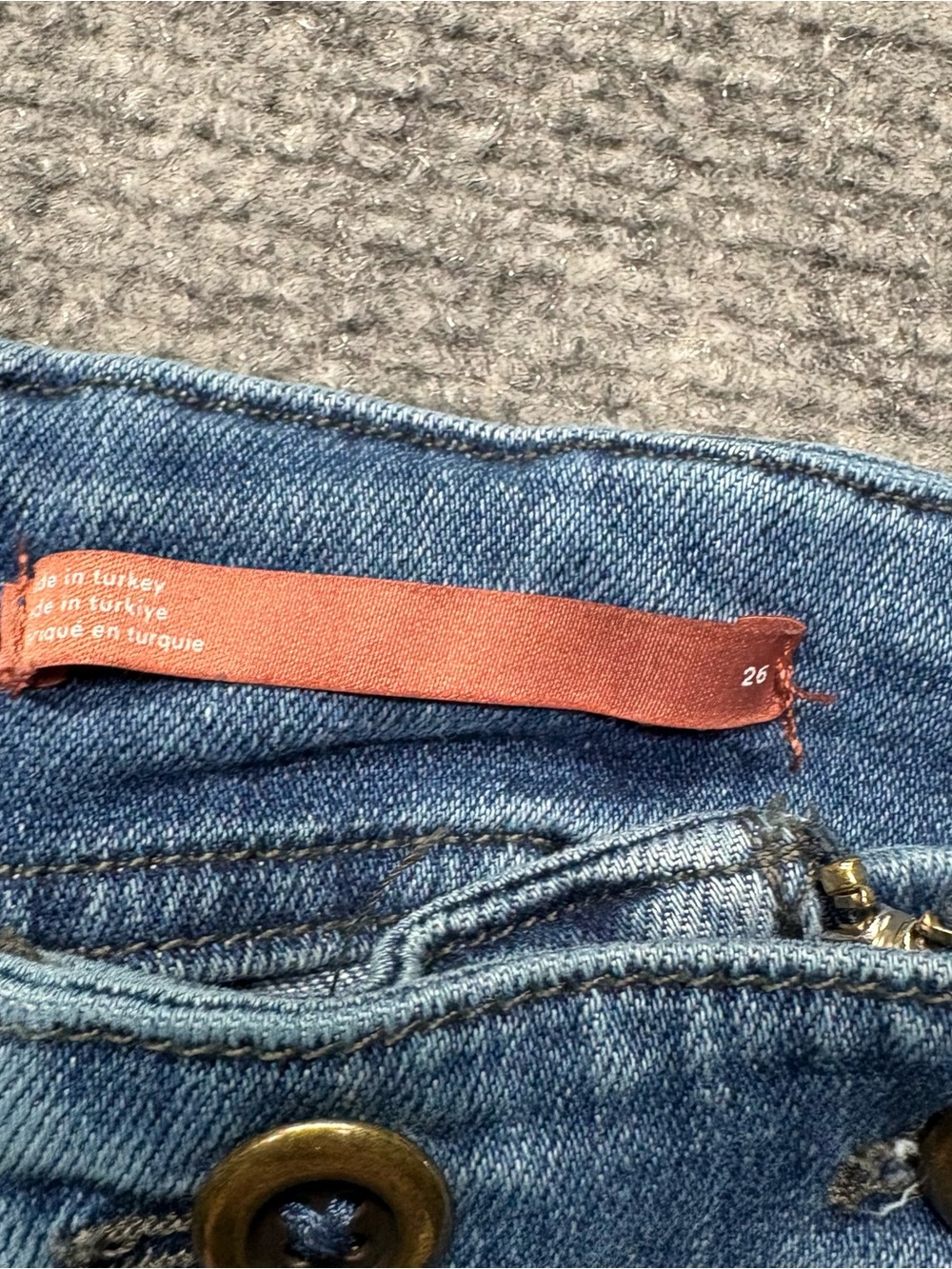 Pilcro Anthropologie Jeans Womens 26 Blue Wide Leg Cinch Buckle Back Denim - Picture 7 of 16